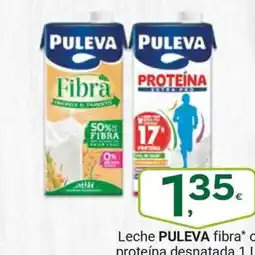 Supermercados Dani PULEVA Leche fibra o proteína desnatada oferta