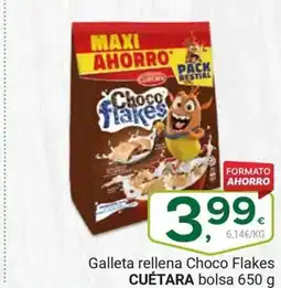 Supermercados Dani CUÉTARA Galleta rellena Choco Flakes oferta