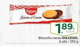 Supermercados Dani DULCESOL Bizcocho cacao oferta