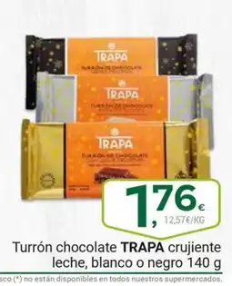 Supermercados Dani TRAPA Turrón chocolate crujiente leche, blanco o negro oferta