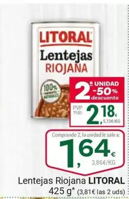 Supermercados Dani LITORAL Lentejas Riojana oferta