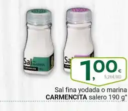 Supermercados Dani CARMENCITA Sal fina yodada o marina salero oferta