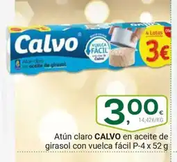 Supermercados Dani CALVO Atún claro en aceite de girasol con vuelca fácil oferta