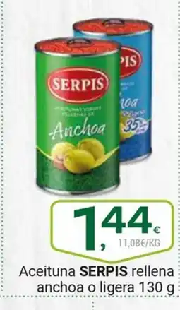Supermercados Dani SERPIS Aceituna rellena anchoa o ligera oferta