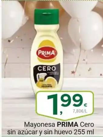 Supermercados Dani PRIMA Mayonesa Cero sin azúcar y sin huevo oferta