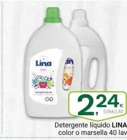 Supermercados Dani LINA Detergente líquido color o marsella 40 lav oferta