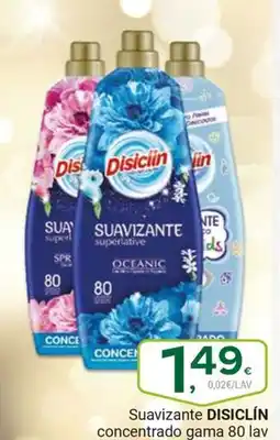 Supermercados Dani DISICLÍN Suavizant concentrado gama 80 lav oferta