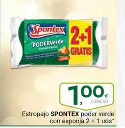 Supermercados Dani SPONTEX Estropajo poder verde oferta