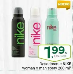 Supermercados Dani NIKE Desodorante woman o man spray oferta