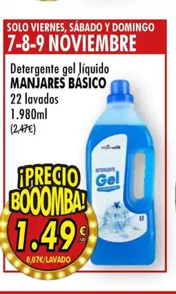 SPAR MANJARES BASICO Detergente gel líquido oferta