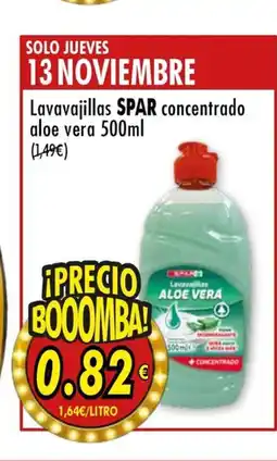 SPAR SPAR Lavavajillas concentrado aloe vera oferta