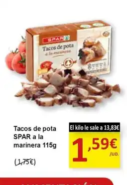 SPAR SPARE Tacos de pota a la marinera oferta