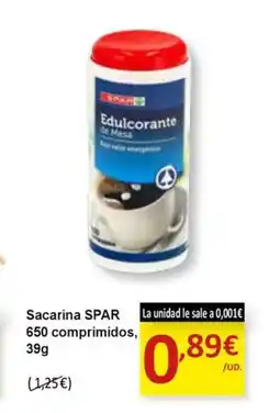 SPAR SPAR Sacarina oferta