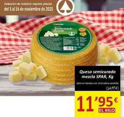 SPAR SPAR Queso semicurado mezcla oferta
