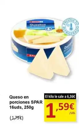 SPAR SPAR Queso en porciones oferta