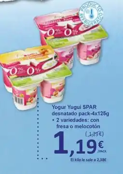 SPAR SPAR Yogur Yugui desnatado oferta