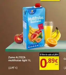 SPAR ALTEZA Zumo multifrutas light oferta