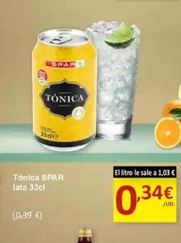 SPAR SPAR Tónica lata oferta