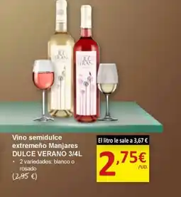 SPAR DULCE VERANO Vino semidulce extremeño Manjares oferta