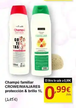 SPAR CROWE/MANJARES Champú familiar protección & brillo oferta