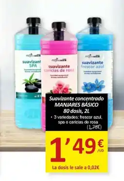 SPAR MANJARES BÁSICO Suavizante concentrado oferta