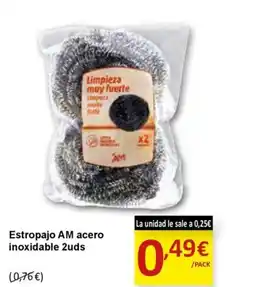 SPAR Estropajo AM acero inoxidable 2uds oferta