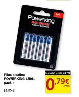 SPAR POWERKING Pilas alcalina oferta