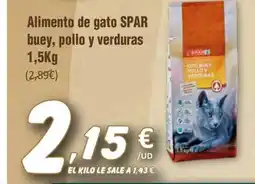 SPAR SPAR Alimento de gato buey, pollo y verduras oferta