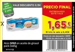 SPAR SPAR Atún en aceite de girasol oferta
