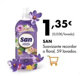 Supermercados Lupa SAN Suavizante recordar o floral, 59 lavados oferta