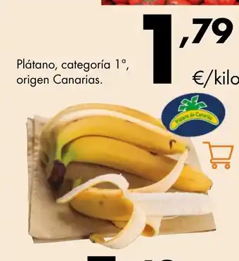 Plátano, categoría 1º, origen Canarias