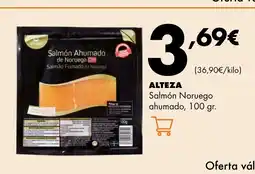 Supermercados Lupa ALTEZA Salmón Noruego ahumado oferta