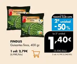 Supermercados Lupa FINDUS Guisantes finos oferta