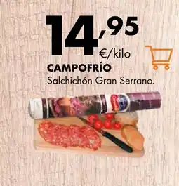 Supermercados Lupa CAMPOFRÍO Salchichón Gran Serrano oferta