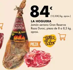 Supermercados Lupa LA HOGUERA Jamón serrano Gran Reserva oferta