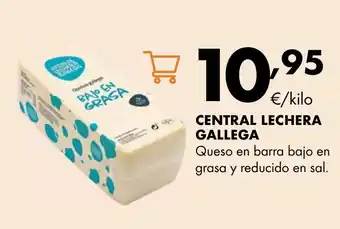 Supermercados Lupa CENTRAL LECHERA GALLEGA Queso en barra bajo en grasa y reducido en sal oferta