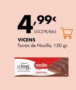 Supermercados Lupa VICENS Turrón de Nocilla oferta