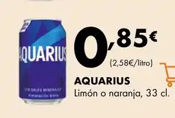 Supermercados Lupa AQUARIUS Limón o naranja oferta