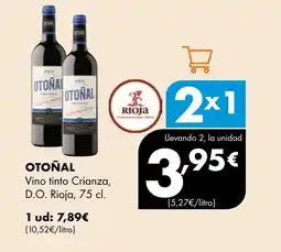Supermercados Lupa OTOÑAL Vino tinto Crianza, D.O. Rioja oferta