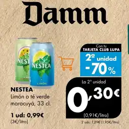 Supermercados Lupa NESTEA Limón o té verde maracuyá oferta