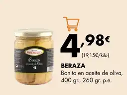 Supermercados Lupa BERAZA Bonito en aceite de oliva oferta