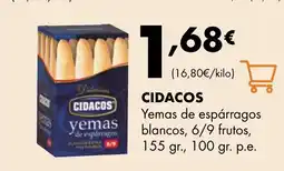Supermercados Lupa CIDACOS Yemas de espárragos blancos oferta