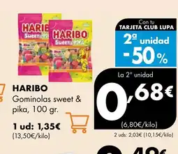Supermercados Lupa HARIBO Gominolas sweet & pika oferta
