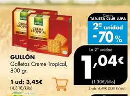 Supermercados Lupa GULLÓN Galletas Creme Tropical oferta