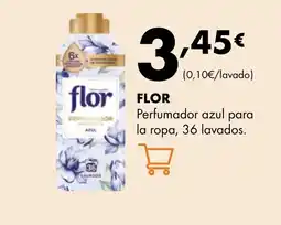 Supermercados Lupa FLOR Perfumador azul para la ropa, 36 lavados oferta