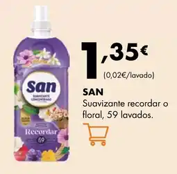 Supermercados Lupa SAN Suavizante recordar o floral, 59 lavados oferta