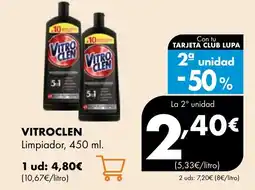 Supermercados Lupa VITROCLEN Limpiador oferta