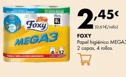 Supermercados Lupa FOXY Papel higiénico oferta