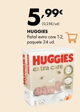 Supermercados Lupa HUGGIES Pañal extra care T-2 oferta