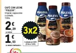 E.Leclerc PULEVA Café con leche oferta